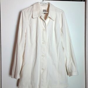 J. Jill Ivory Swing Coat